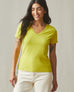 Women's Classic Cotton V-Neck Tee - Snake Eye